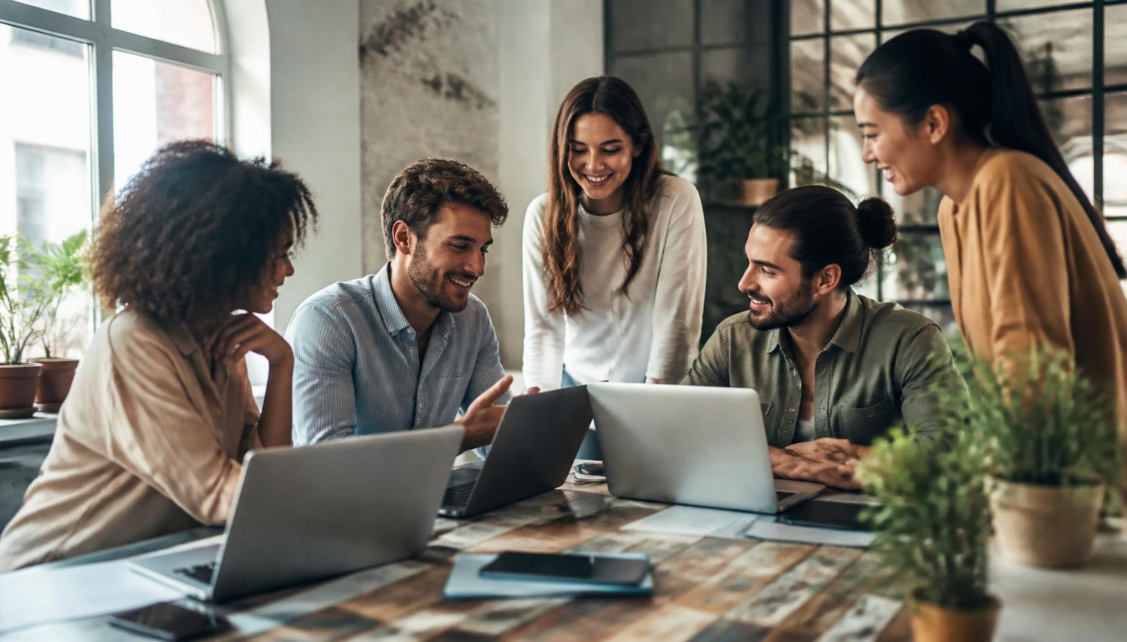 Il team Alpha Communication al lavoro